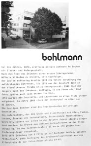Historie der Firma WIttenberg & Bohlmann