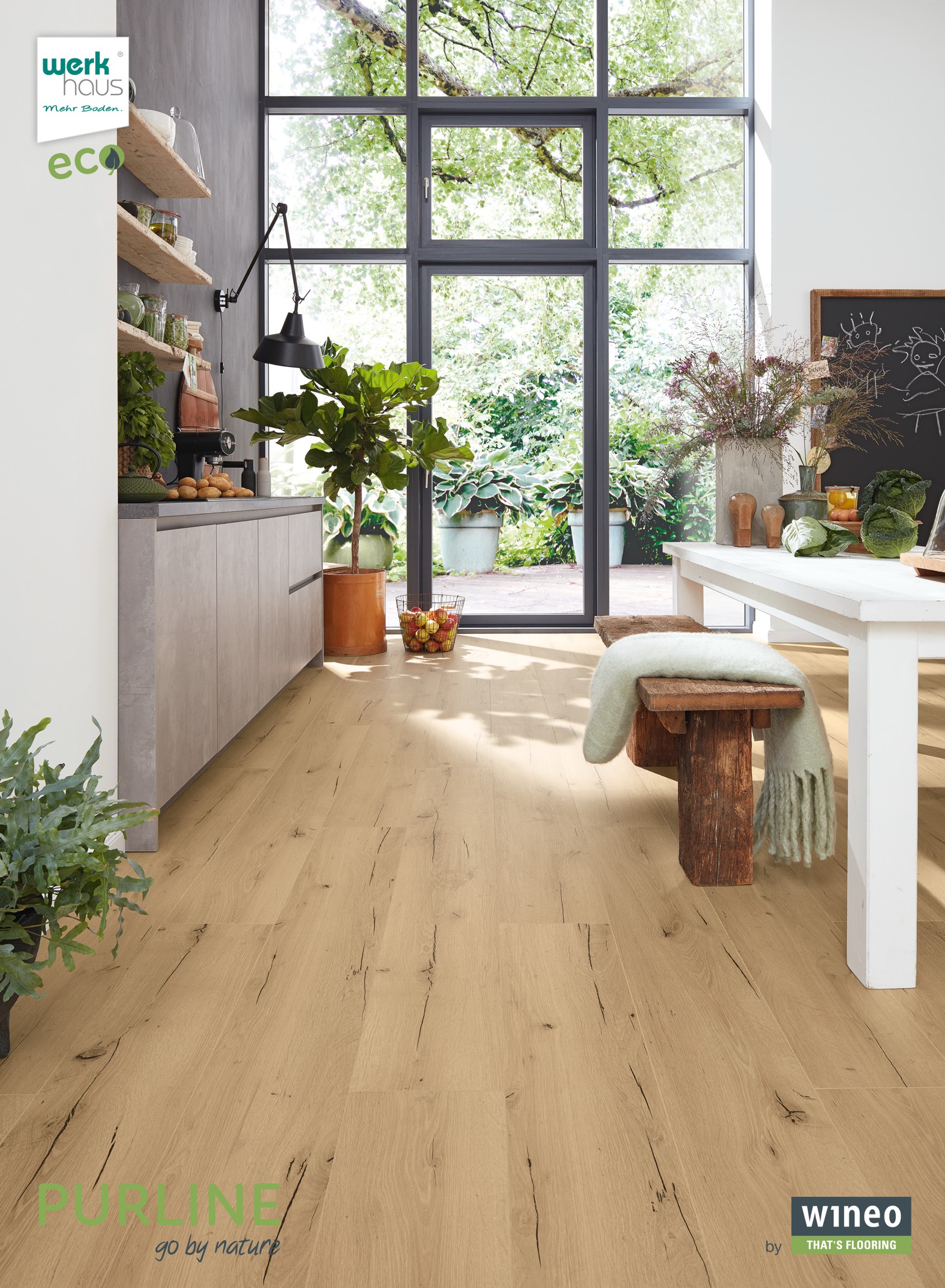 Purline Bioboden in moderner Raumgestaltung