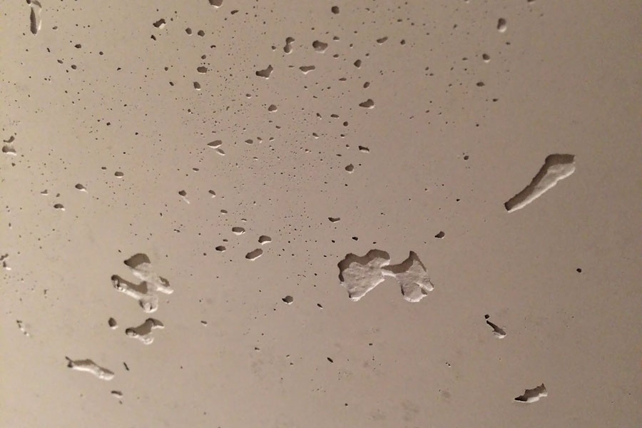 Nahaufnahme der einzigartigen Oberflächenbeschaffenheit von Calce Colino.