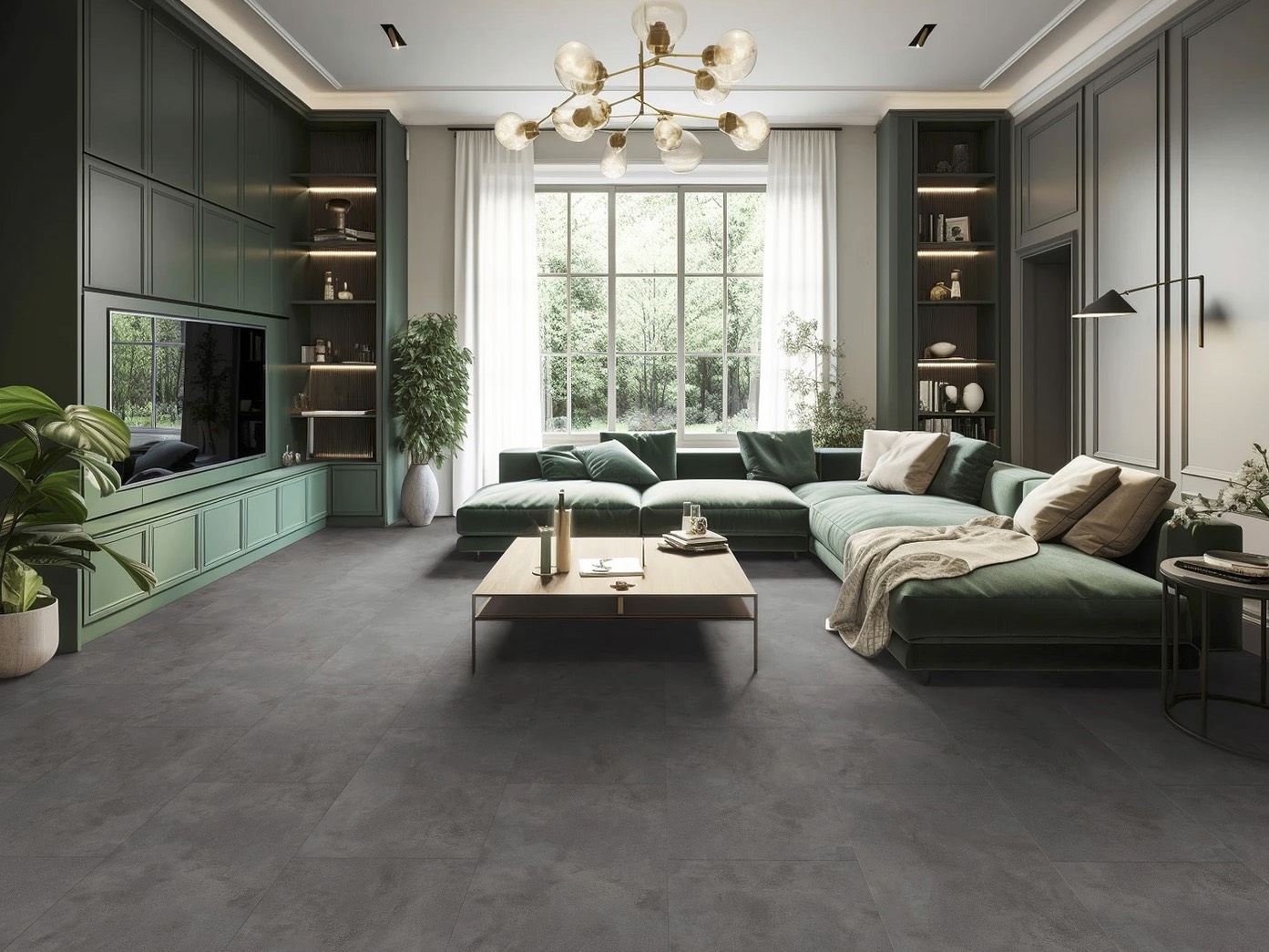 Moderner Designbelag in Holzoptik für strapazierfähige Böden