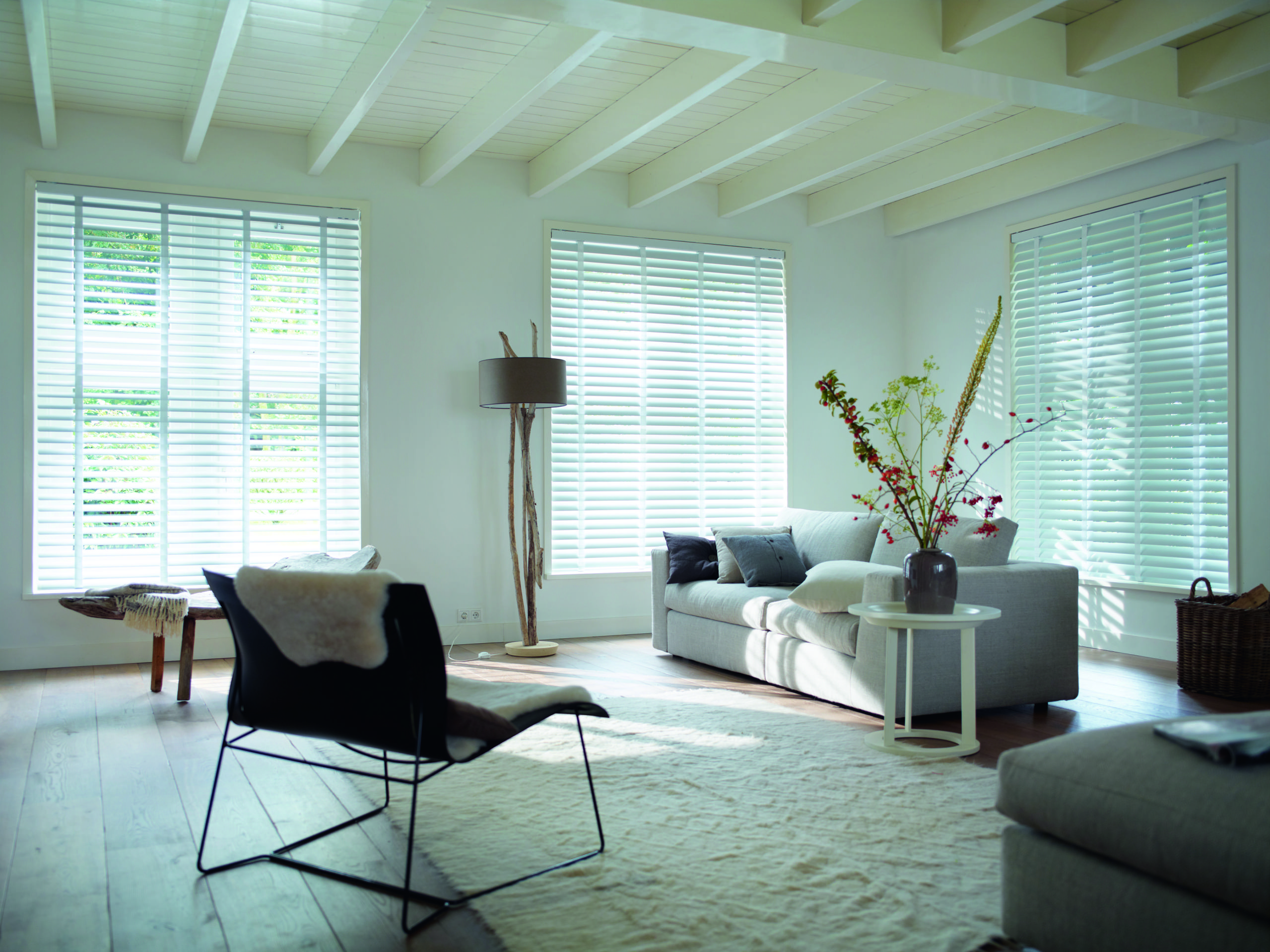 Jalousie im Wohnzimmer