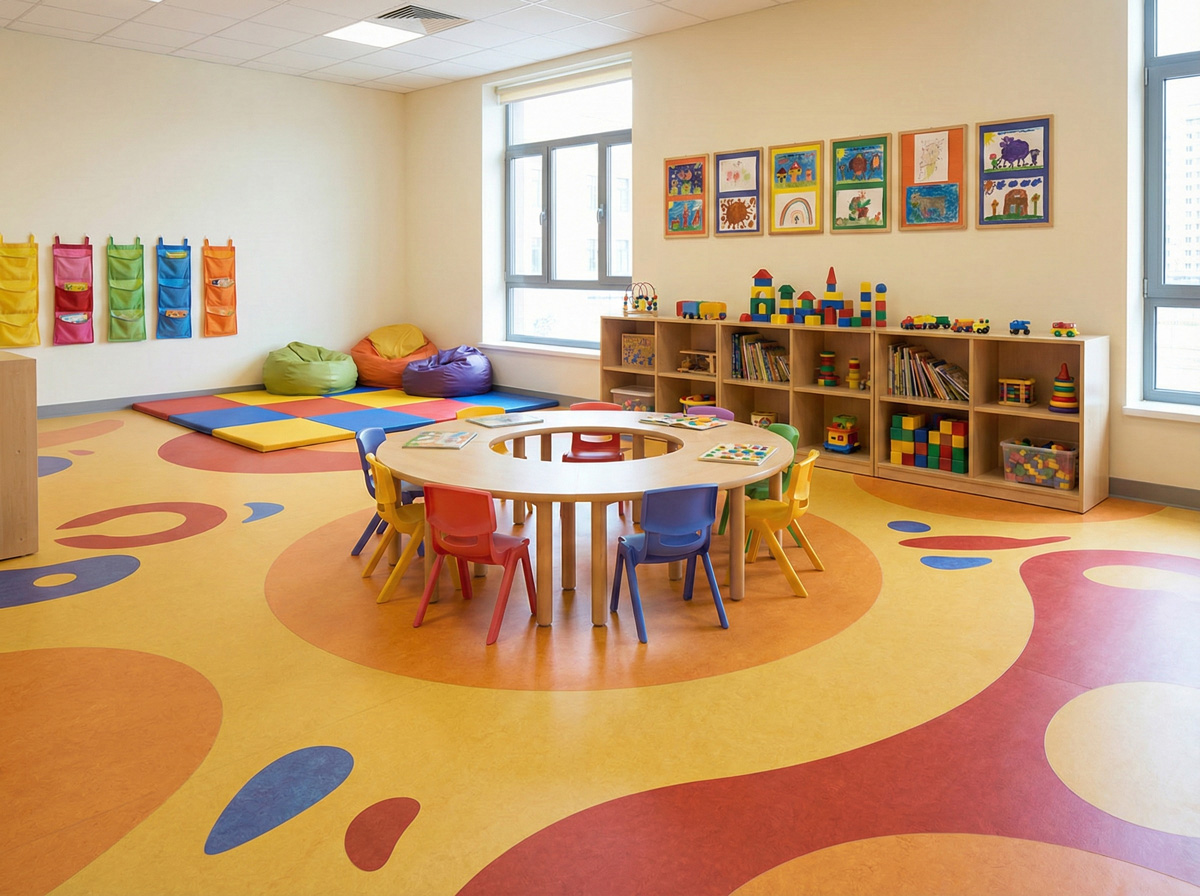 Bodenbelag für Schulen und Kindergärten