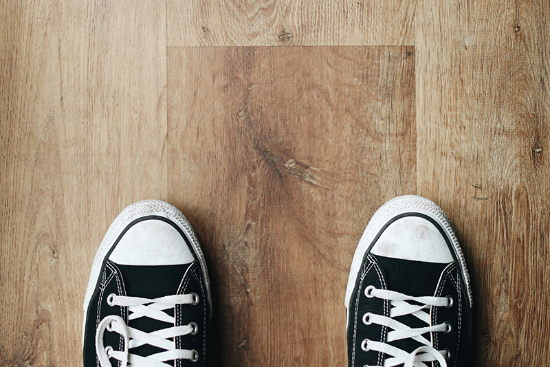 Parkettmuster verschiedener Holzarten