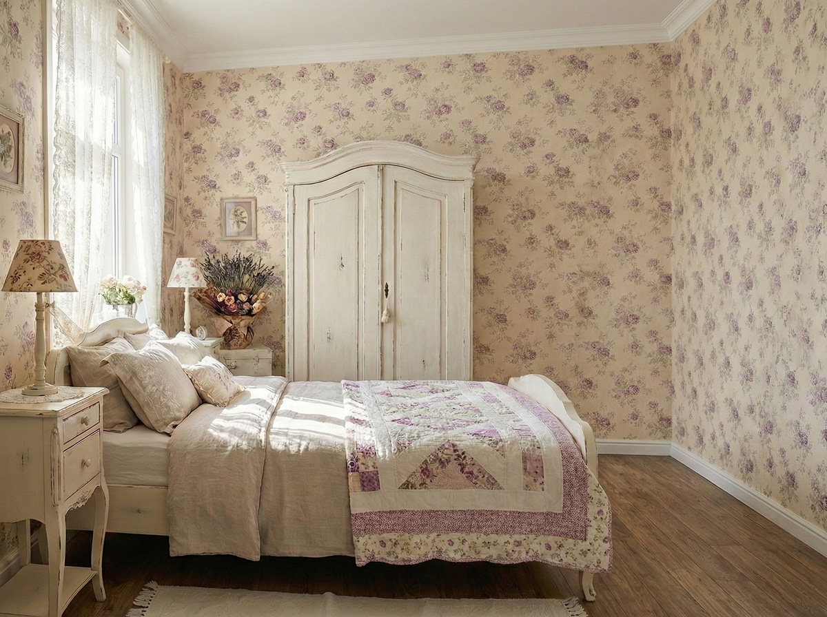 Retro-Tapete im 50er-Jahre-Stil