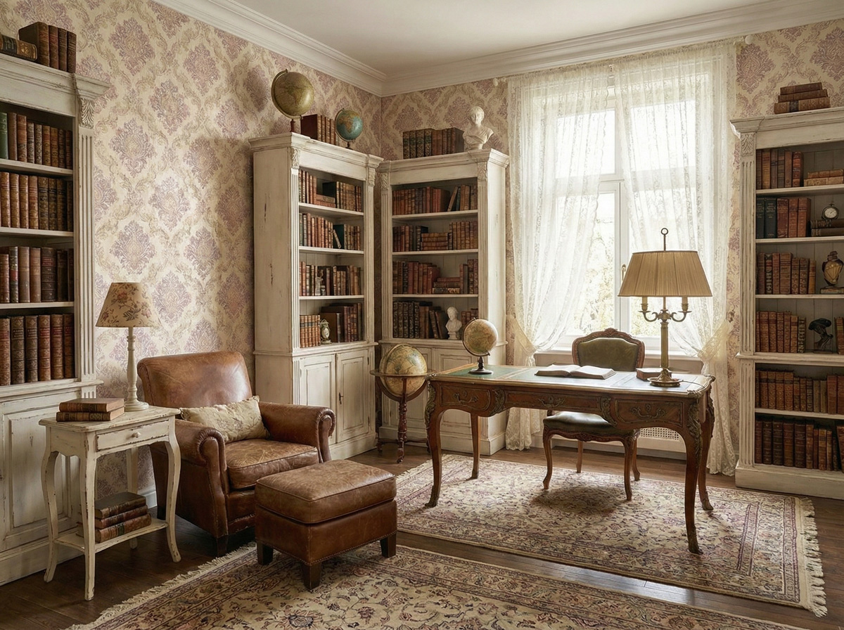 Retro-Tapete im 30er-Jahre-Stil