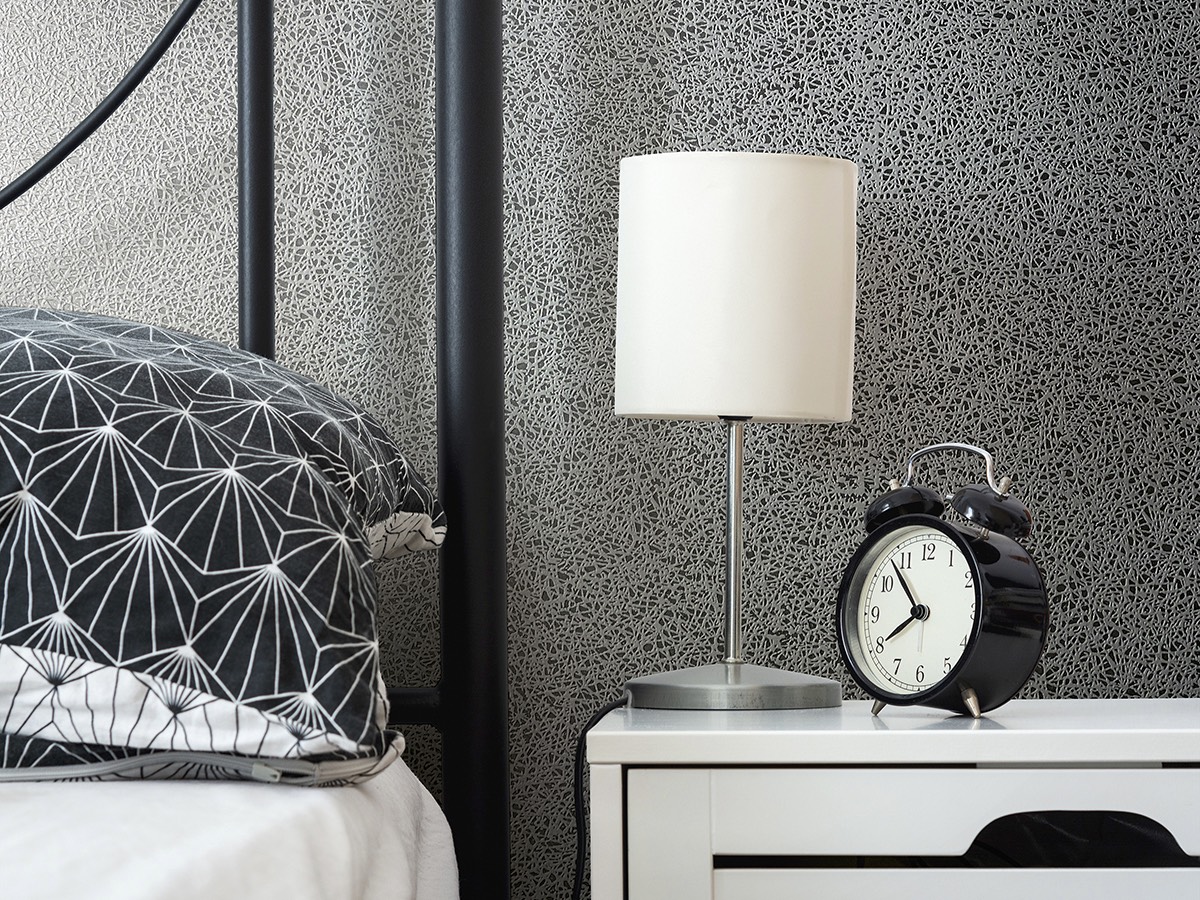 Strukturtapete in dezenter Leinenoptik