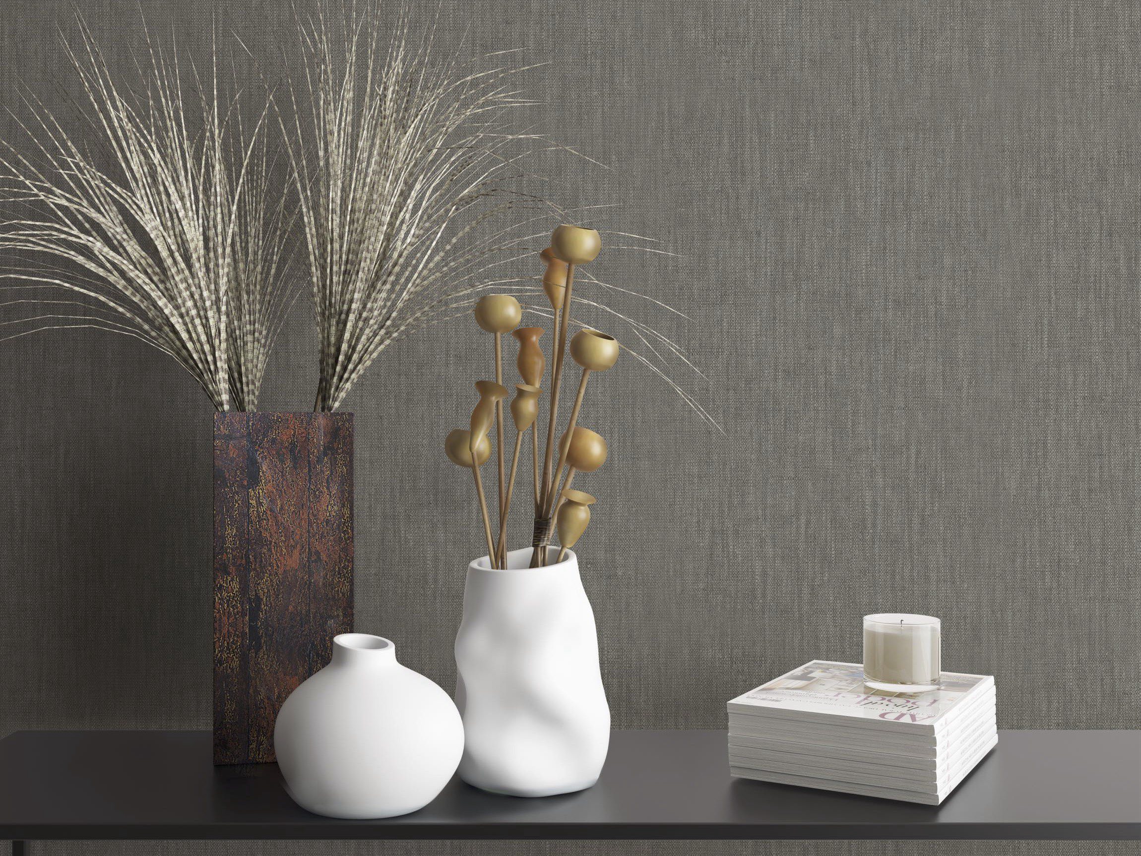 Textiltapete im Wohnraum