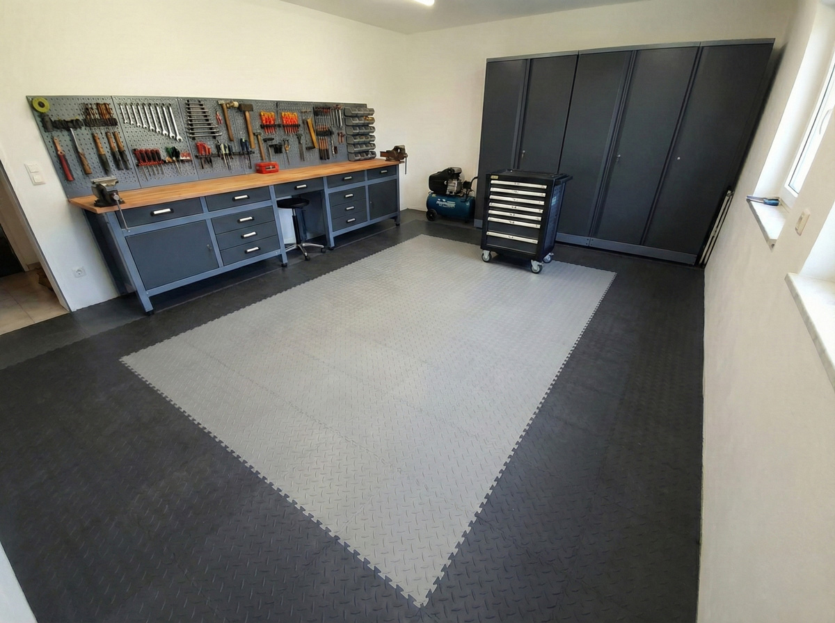 Chemikalienbeständiger Werkstattboden 