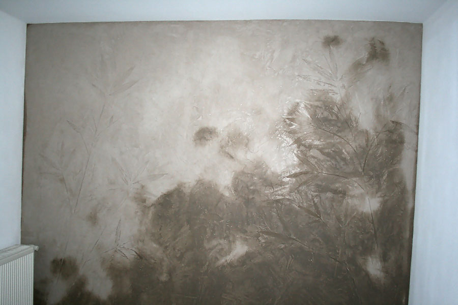 Vorher-Nachher Vergleich der Wandgestaltung im Esszimmer